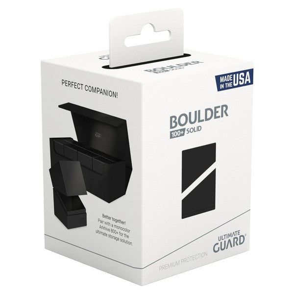 Boulder Solid Black 100+ Deck Box
