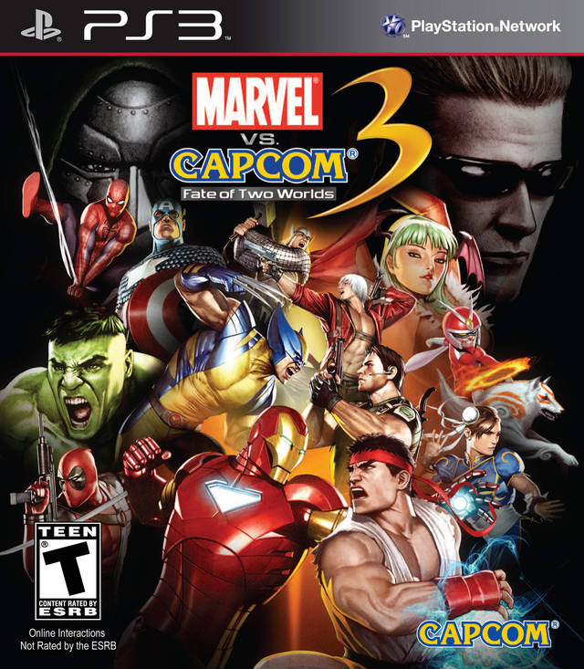 Marvel vs Capcom 3 Fate of Two Worlds Front Cover - Playstation 3 Pre-Played