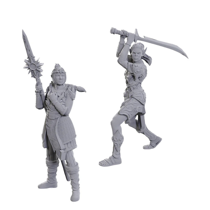 Lae'zel & Shadowheart - Dungeons & Dragons Nolzur's Marvelous Special Edition Baldur's Gate 3 Unpainted Miniatures