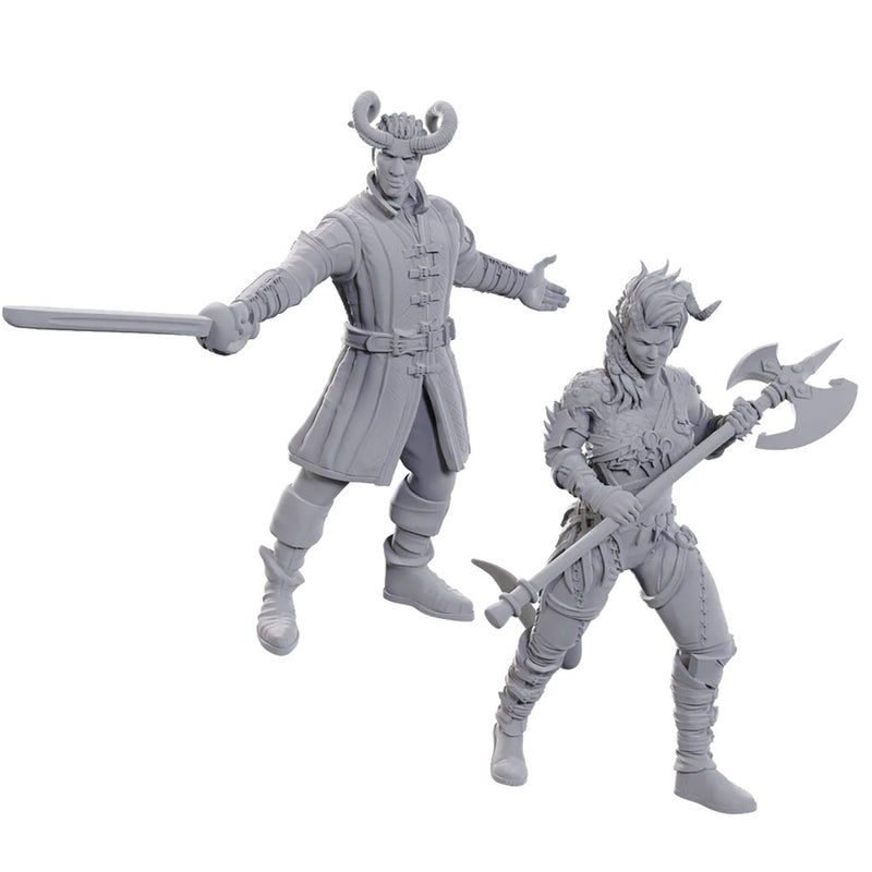 Wyll & Karlach - Dungeons & Dragons Nolzur's Marvelous Special Edition Baldur's Gate 3 Unpainted Miniatures