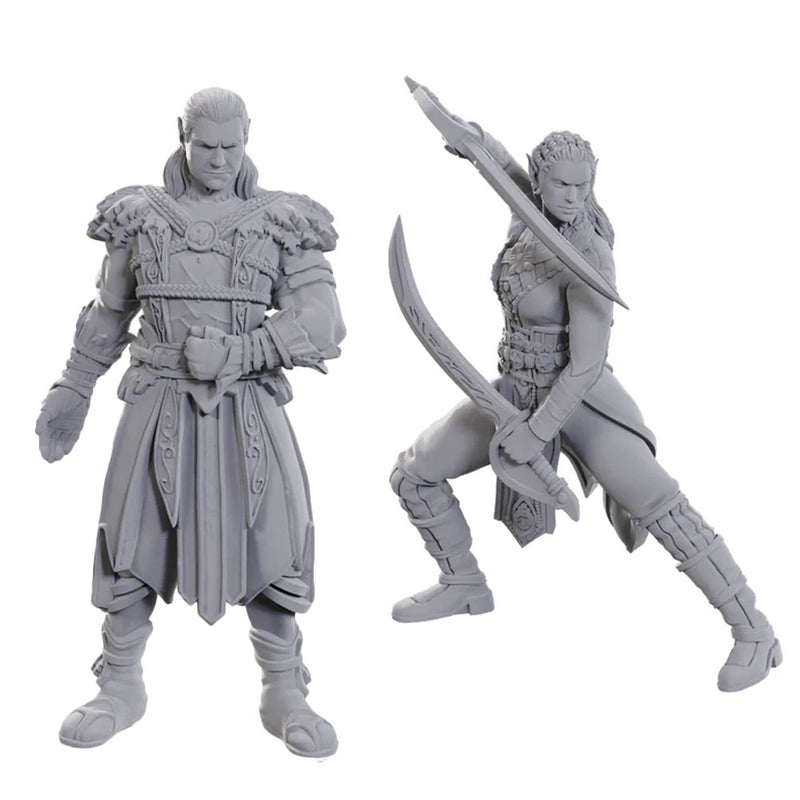 Jaheira & Halsin - Dungeons & Dragons Nolzur's Marvelous Special Edition Baldur's Gate 3 Unpainted Miniatures
