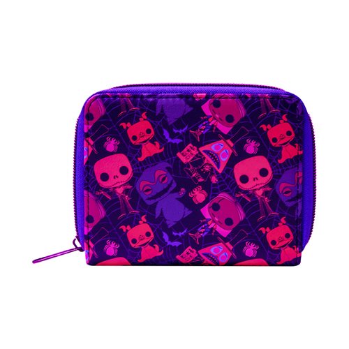 Pop! Wallet: The Nightmare Before Christmas Black Light Zip Around Wallet