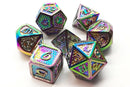 Dragon Scale: Spectral - Old School 7 Piece RPG Metal Dice Set
