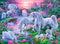 Unicorns in the Sunset Glow XXL 150 Piece Puzzle