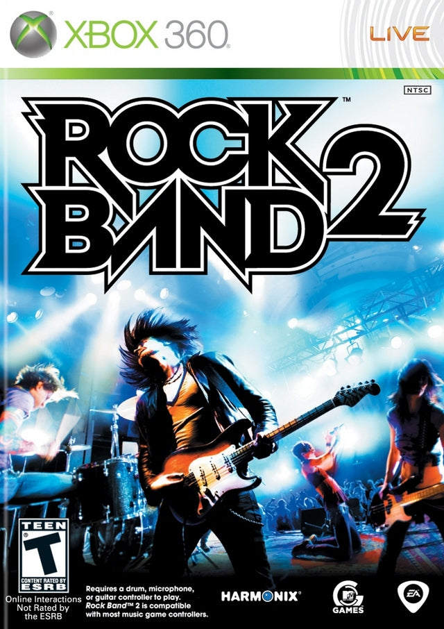 Rock Band 2 Front Cover - Xbox 360 Pre-Played