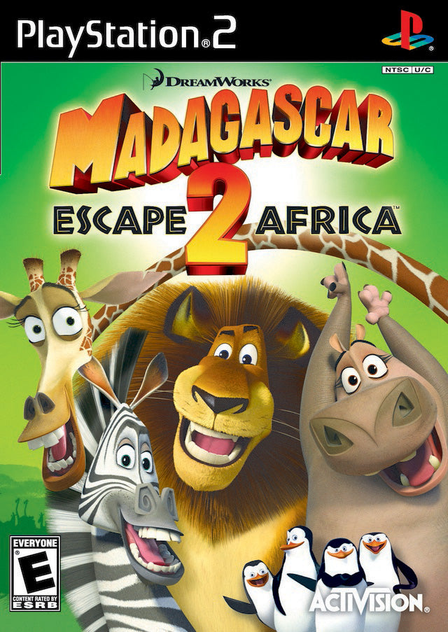 Madagascar Escape 2 Africa Front Cover - Playstation 2 Pre-Played