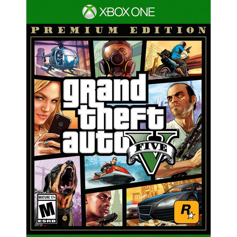 Grand Theft Auto 5 Premium Edition Front Cover - Xbox One Pre-Played