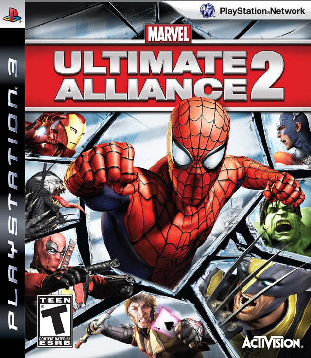 Marvel Ultimate Alliance 2 Front Cover - Playstation 3 Pre-Played
