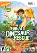 Go Diego Go! Great Dinosaur Rescue Front Cover - Nintendo Wii Pre-Played