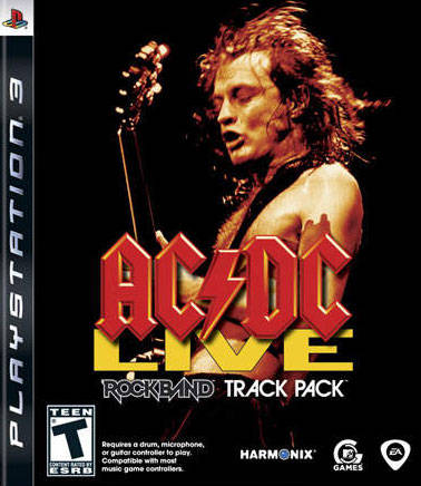 Rock Band: AC/DC Track Pack Front Cover - Playstation 3 Pre-Played