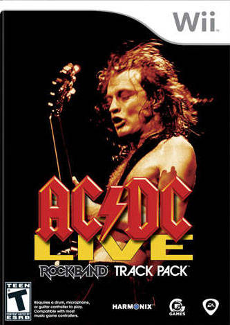 Rock Band AC/DC Track Pack Front Cover - Nintendo Wii Pre-Played