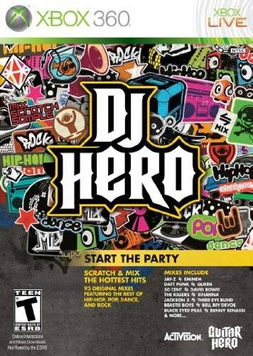 DJ Hero (Game Only) Front Cover - Xbox 360 Pre-Played