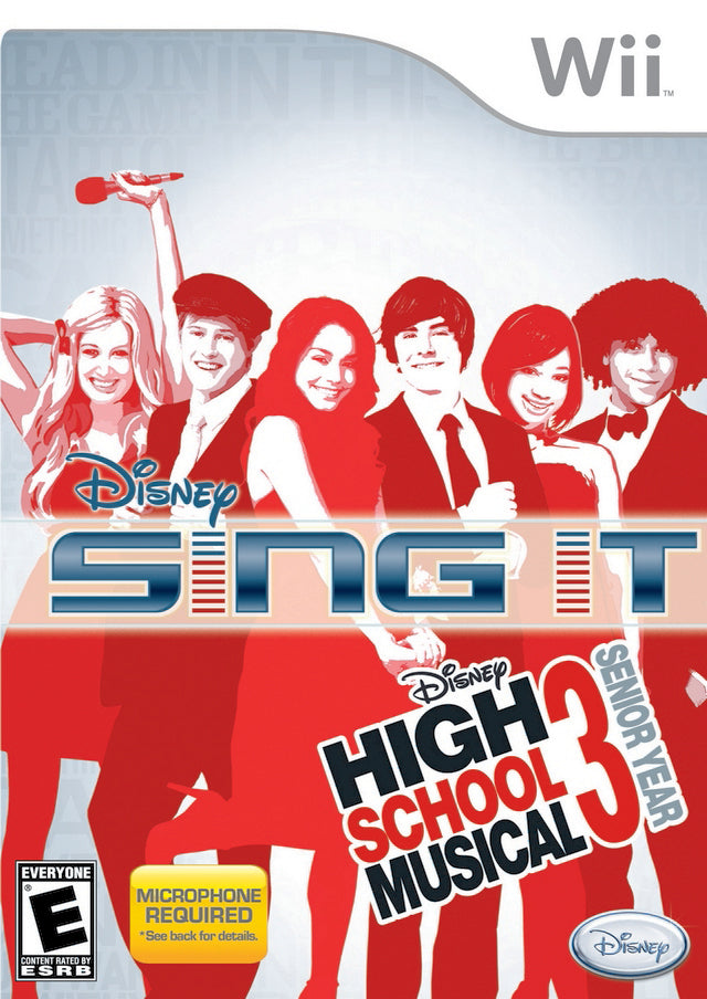 Disney Sing It High School Musical 3 Front Cover - Nintendo Wii Pre-Played