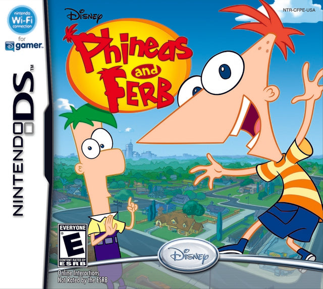 Phineas and Ferb Front Cover - Nintendo DS Pre-Played