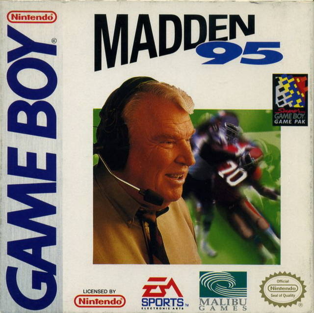 Madden 95 Front Cover - Nintendo Gameboy Pre-Played