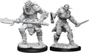 Bugbear Barbarian Male & Bugbear Rogue Female W15 - Dungeons & Dragons Nolzur`s Marvelous Unpainted Miniatures