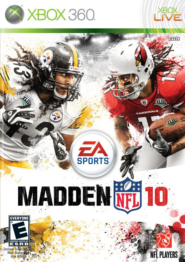 Madden NFL 10 Front Cover - Xbox 360 Pre-Played