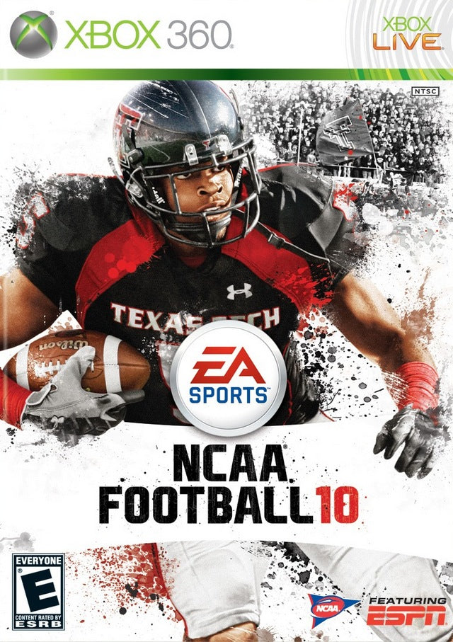 NCAA Football 2010 Front Cover - Xbox 360 Pre-Played