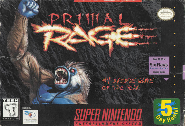 Primal Rage - Super Nintendo, SNES Pre-Played