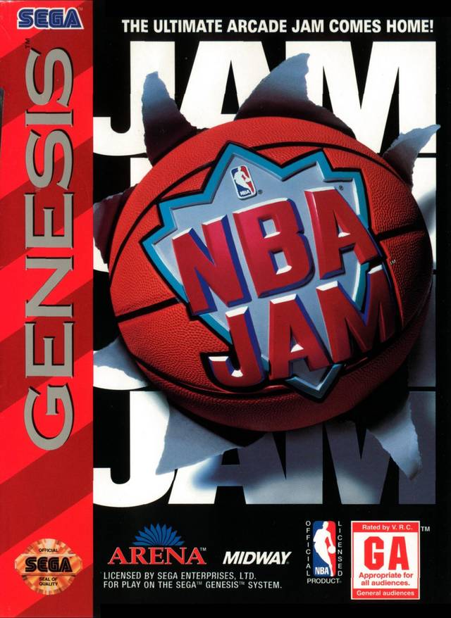 NBA JAM - Sega Genesis Pre-Played