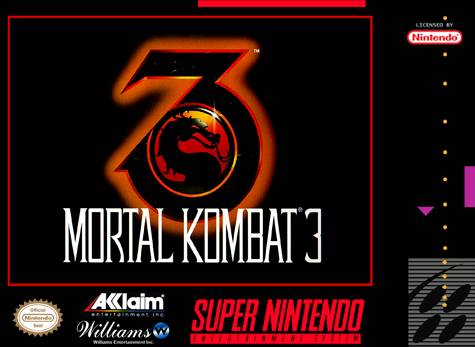 Mortal Kombat 3 Front Cover - Super Nintendo, SNES Pre-Played