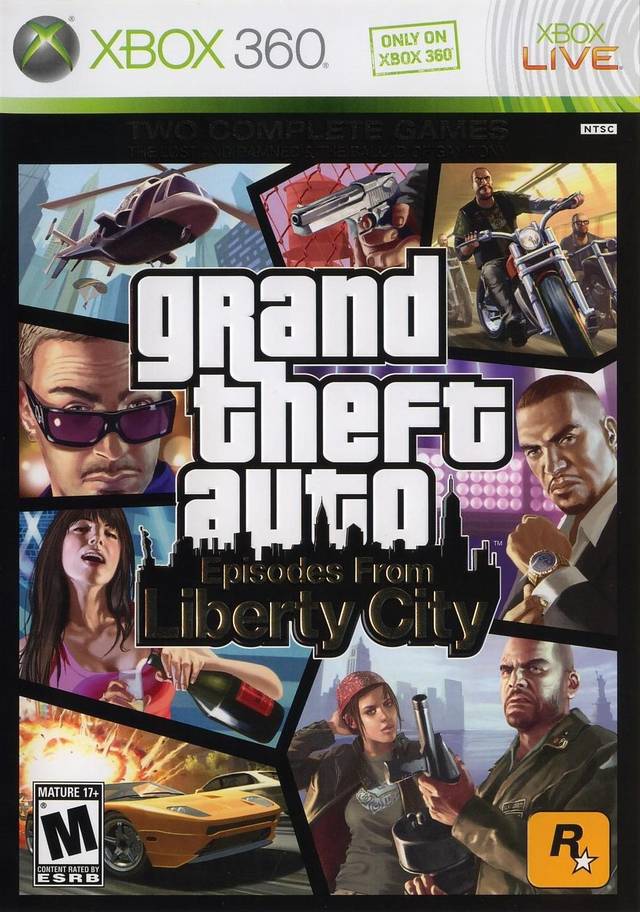 Grand Theft Auto Episodes From Liberty City Front Cover - Xbox 360 Pre-Played