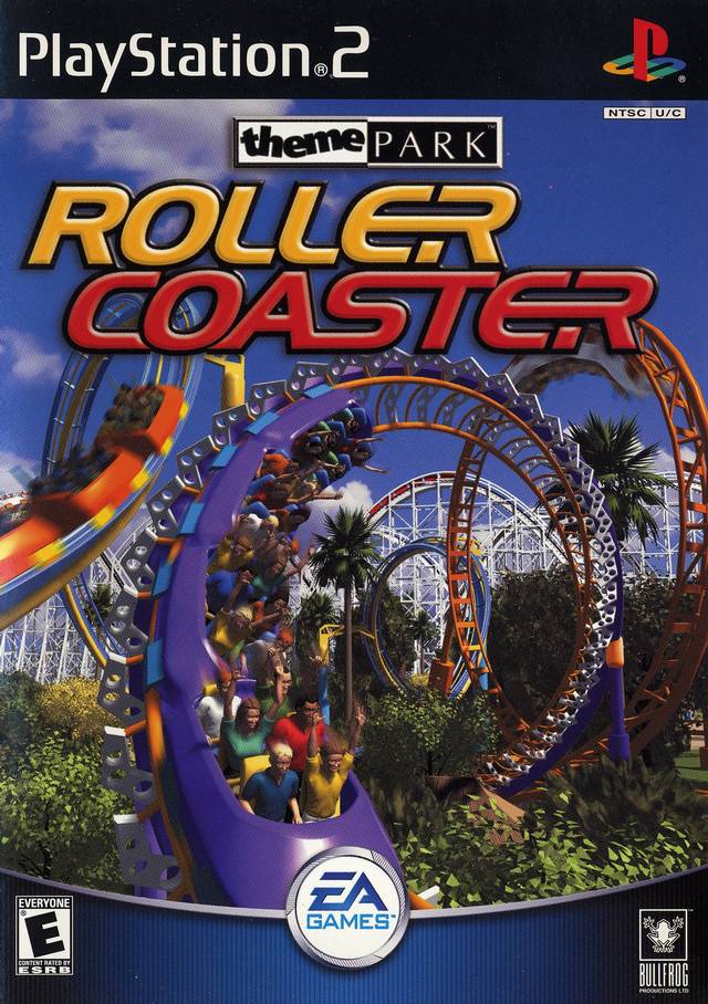 Roller Coaster Themepark Front Cover - Playstation 2 Pre-Played