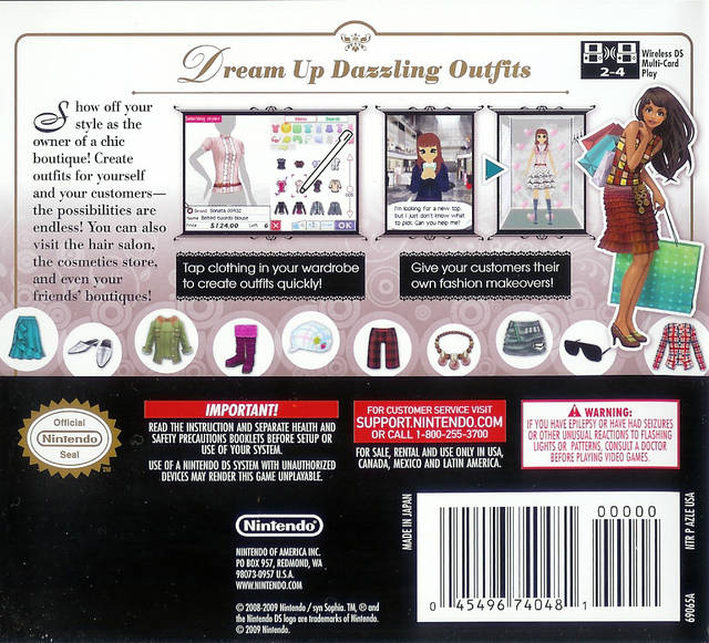 Style Savvy - Nintendo DS Pre-Played