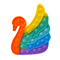 Rainbow Swan  - Pop It Bubble Fidget Toy