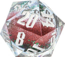 Silver Ink, Red and Green Glitter, Silver Snowflakes - Snow Globe 54mm D20