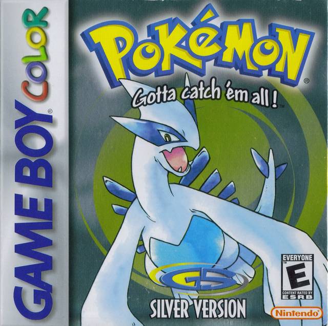 Pokemon Silver Front Cover - Nintendo GameBoy Color Pre-Played