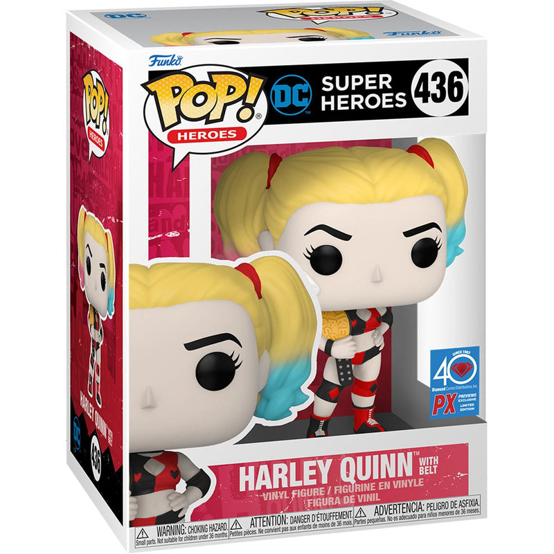 Pop! DC Comics - Harley Quinn with Belt Previews Exclusive 436