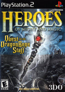 Heroes of Might and Magic: Quest for the Dragon Bone Staff Front Cover - Playstation 2 Pre-Played