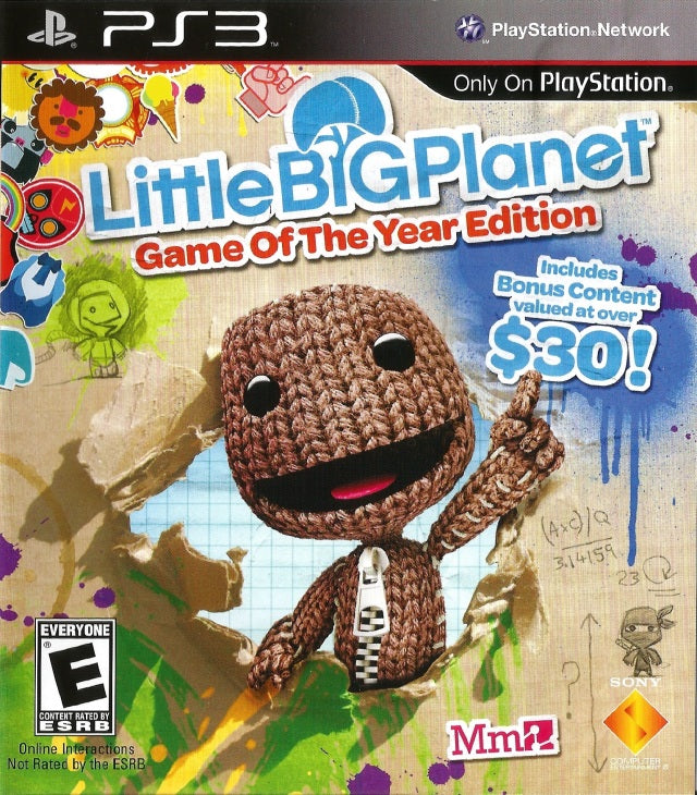 Little Big Planet Game of the Year Front Cover - Playstation 3 Pre-Played