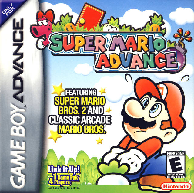 Super Mario Advance Front Cover - Nintendo Gameboy Advance Pre-Played