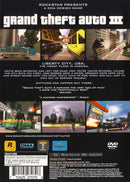 Grand Theft Auto 3 Back Cover - Playstation 2 Pre-Played