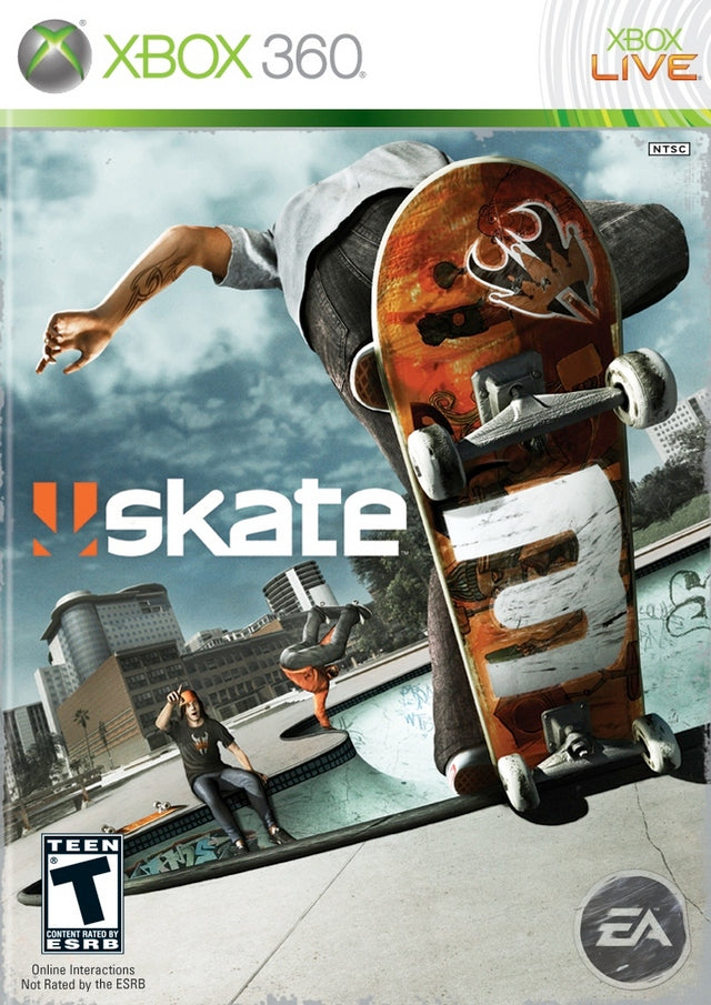 Skate 3 Front Cover - Xbox 360 Pre-Played