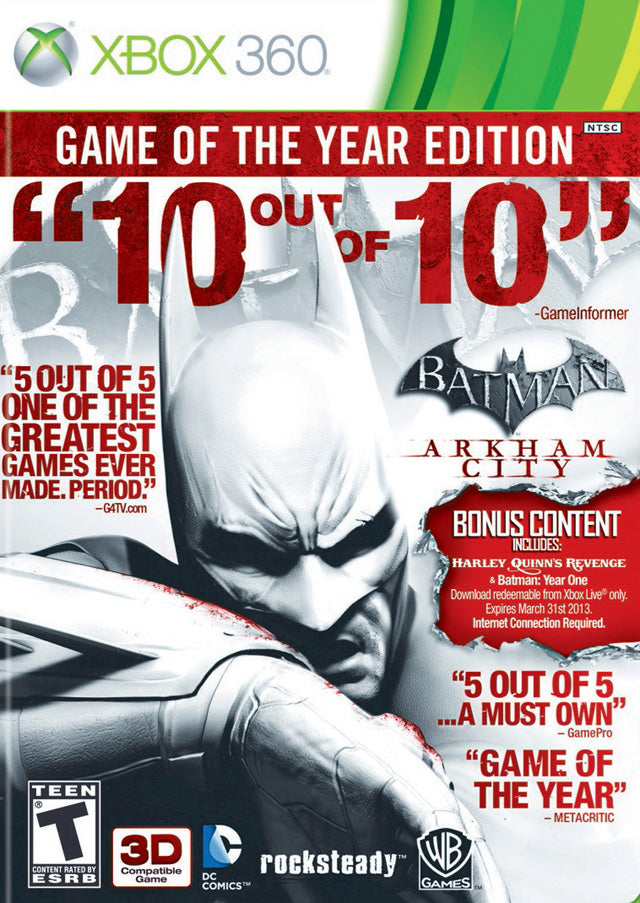 Batman Arkham City GOTY - Xbox 360 Pre-Played