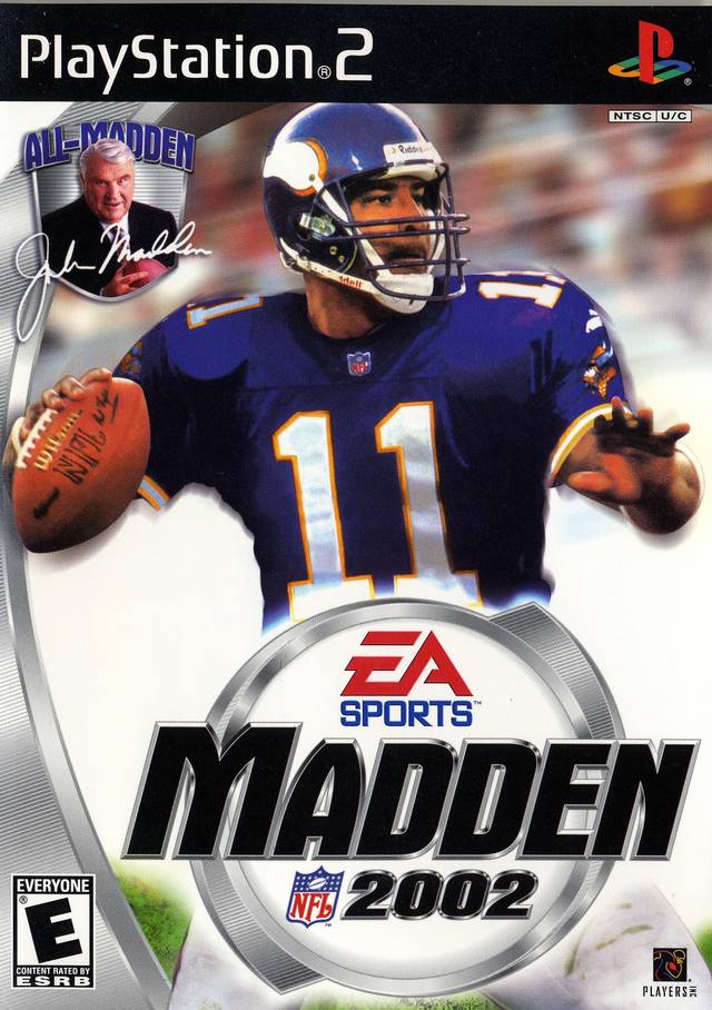 Madden 2002 Front Cover - Playstation 2 Pre-Played