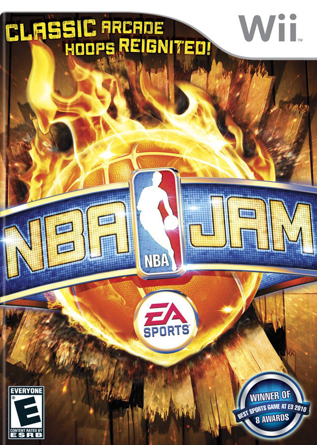 NBA JAM Front Cover - Nintendo Wii Pre-Played