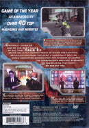 Deus Ex: The Conspiracy Back Cover - Playstation 2 Pre-Played