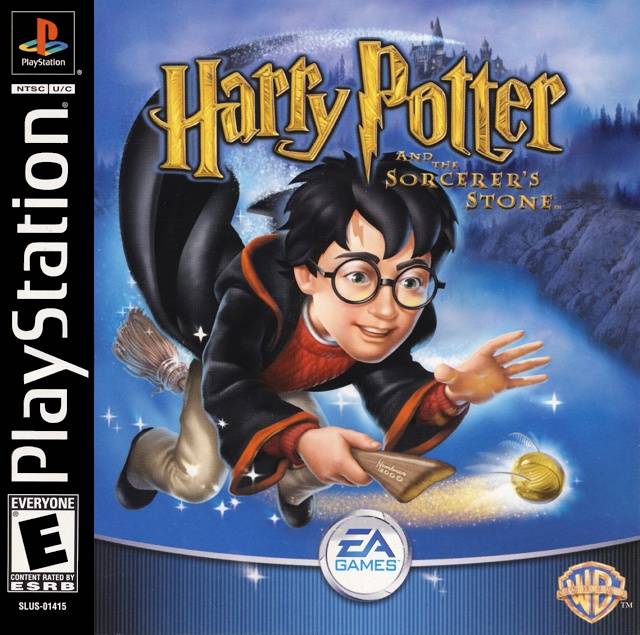 Harry Potter and the Sorcerer's Stone Front Cover - Playstation 1 Pre-Played