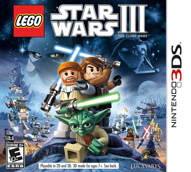 Lego Star Wars III Clone Wars Front Cover - Nintendo 3DS Pre-Played