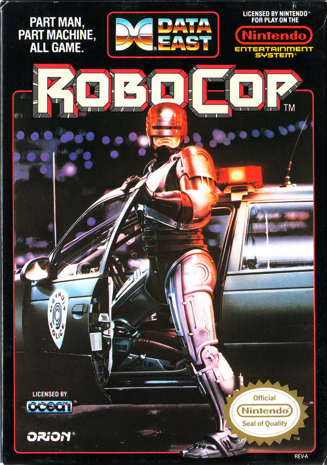 Robocop Front Cover - Nintendo Entertainment System, NES Pre-Played