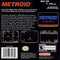 Metroid (Classic NES Series) Back Cover - Nintendo Gameboy Advance Pre-Played