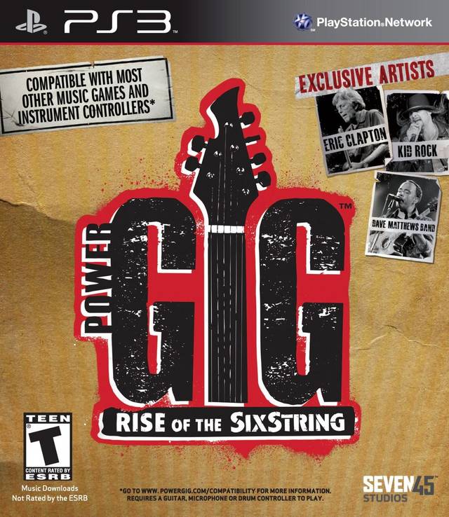 Power Gig Rise of the Six String (Game Only) Front Cover - Playstation 3 Pre-Played