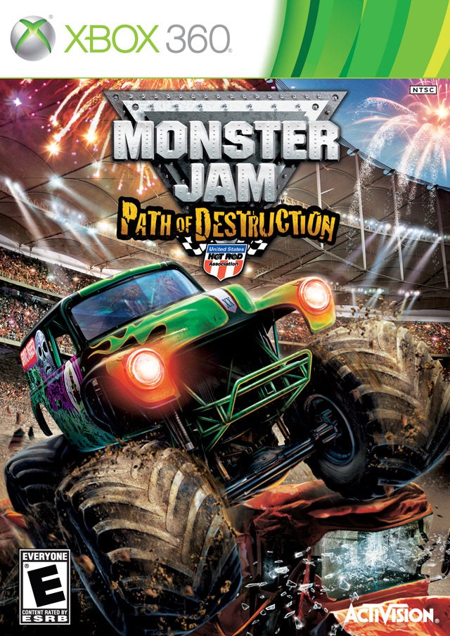 Monster Jam Path of Destruction Front Cover - Xbox 360 Pre-Played