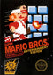 Super Mario Bros Front Cover - Nintendo Entertainment System, NES Pre-Played
