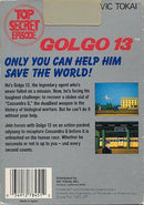 Golgo 13 Top Secret Episode Back Cover - Nintendo Entertainment System, NES Pre-Played