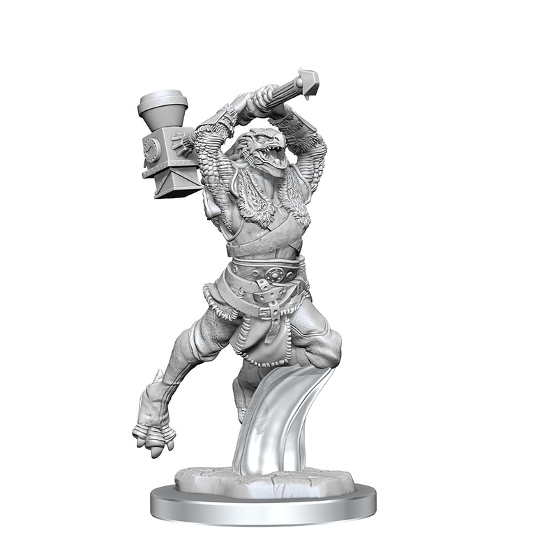 Ravenite Half-Dragon Barbarian Female W1 - Critical Role Unpainted Miniatures